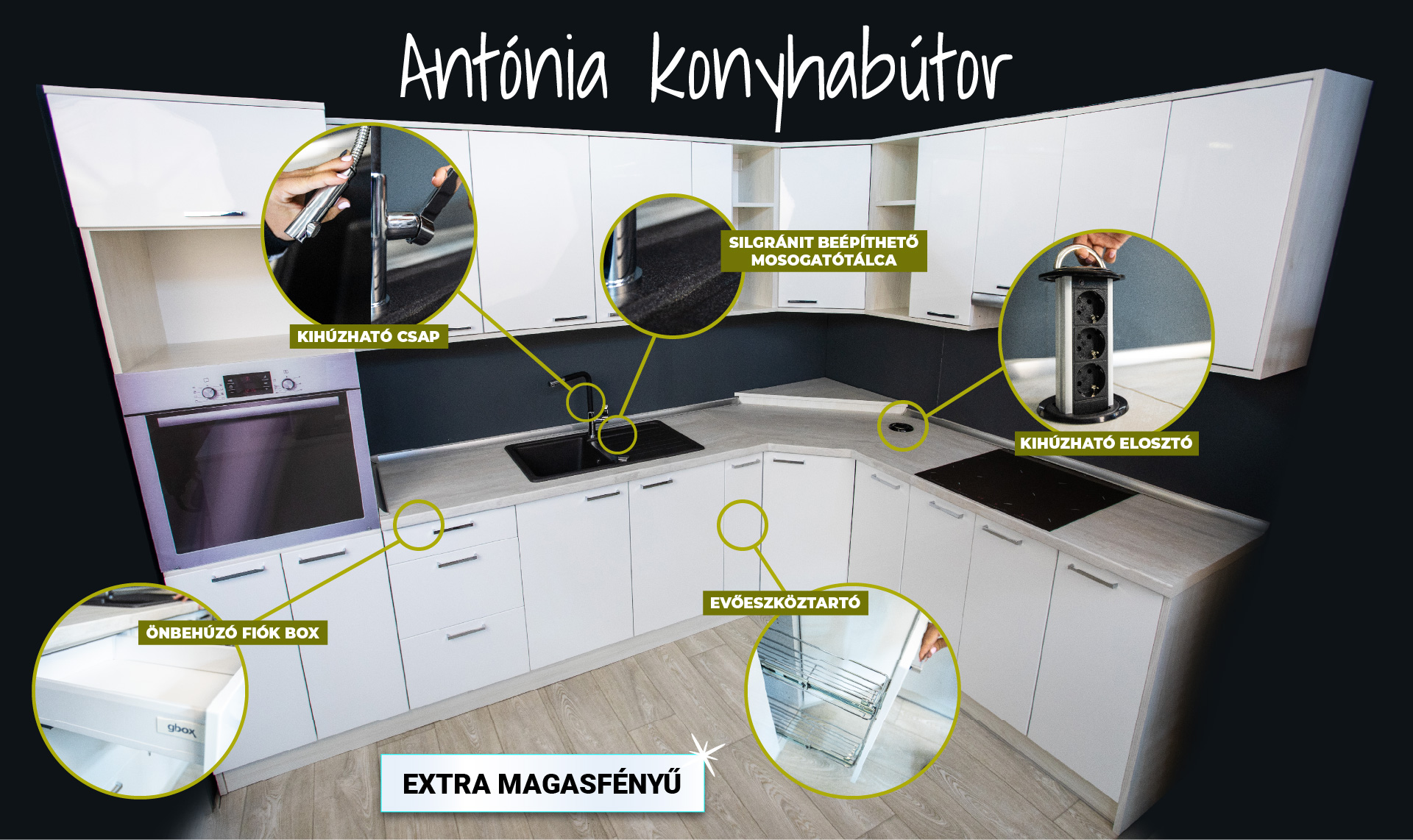 Labella Bútorüzlet Konyhabútor Szolnok - Antónia konyhabútor kompletten